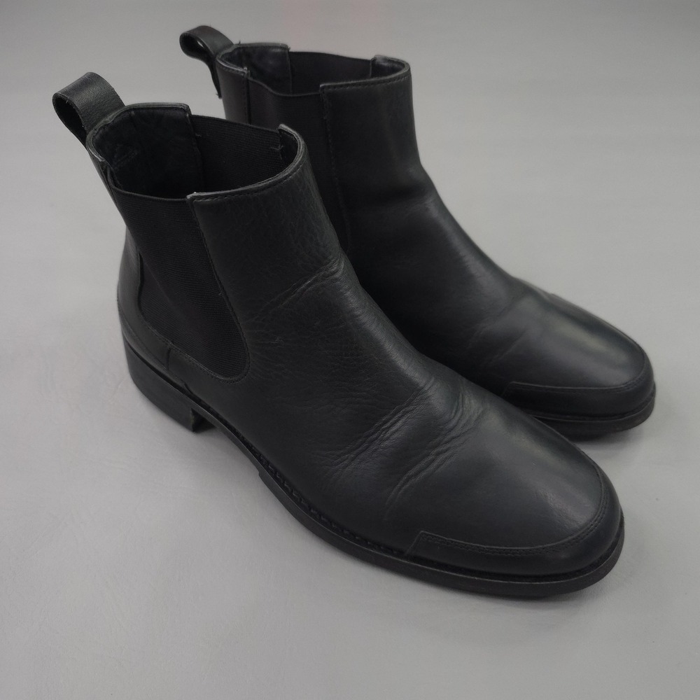 Cole Haan‎ Boots Mens 8.5 Black Leather Air Chelsea Ankle Lug Sole Pull On